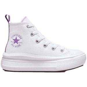 Buty Dorosły Converse Chuck Taylor Move biały. Białe buty sportowe Converse, bez wzorów, bez zapięcia. Za 272,99 zł.