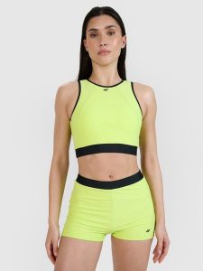 4F Góra od bikini damska - zielona M. Zielone bikini 4f, bez wzorów, z elastanu. W wyprzedaży za 59,99 zł.