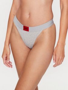 Hugo Stringi String Red Label 50492326 Szary. Szare stringi Hugo, bez wzorów, z bawełny. Za 79,99 zł.