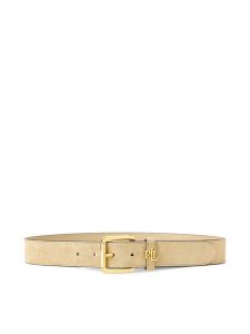 LAUREN RALPH LAUREN Pasek 412980805003 Écru. Białe paski Lauren Ralph Lauren, bez wzorów, ze skóry. Za 348,99 zł.