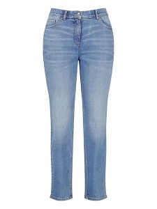 SAMOON Dżinsy - Slim fit - w kolorze błękitnym rozmiar: 44. Niebieskie jeansy Samoon, bez wzorów, z podwyższonym stanem. Za 126,75 zł.