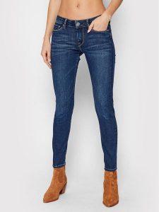 Pepe Jeans Jeansy Soho PL204174 Granatowy Skinny Fit. Niebieskie jeansy Pepe Jeans, bez wzorów, z bawełny. Za 249,99 zł.