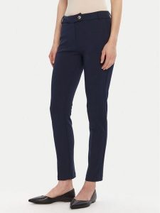 Rinascimento Chinosy CFC0126226003 Granatowy Slim Fit. Niebieskie chinosy Rinascimento, bez wzorów, z syntetyku. Za 269,99 zł.
