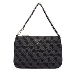 Torebka Guess. Czarne torebki wieczorowe Guess, z aplikacjami, bez dodatków. Za 264,99 zł.