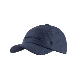 Czapka tenisowa Head Performance Cap granatowa. Niebieskie czapki Head, bez wzorów, sportowe. Za 99,00 zł.