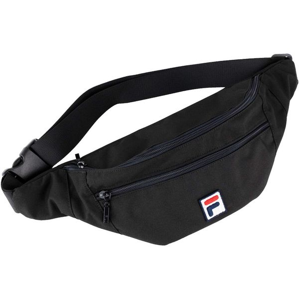 Torebka nerka Fila Bissau Coated Canvas Double Zipper Waist Bag pojemność 8 L. Czarne nerki i saszetki Fila, bez wzorów, z bawełny. Za 79,99 zł.