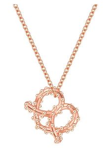 Glanzstücke München Pozłacany naszyjnik z zawieszką - dł. 40 cm rozmiar: onesize. Czerwone naszyjniki Glanzstücke München, pozłacane. Za 99,45 zł.