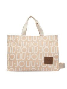 Liu Jo Torebka 2F6037 T2742 Beżowy. Brązowe shopper bag Liu Jo, bez wzorów, z materiału, bez dodatków. Za 469,99 zł.