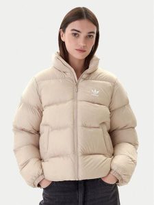 Adidas Kurtka zimowa adicolor JX2947 Beżowy Regular Fit. Brązowe kurtki ADIDAS, na zimę, l, bez wzorów, z syntetyku, bez kaptura. Za 529,99 zł.