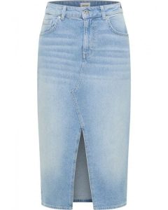 Damska spódnica Maxi Mustang Style Eureka Denim Skirt Denim Blue 1016566 5000 201. Niebieskie spódnice Mustang, bez wzorów, z denimu, maxi. Za 169,99 zł.