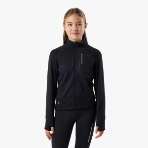 Bluza polarowa treningowa junior Swedemount Ultra Light Full Zip G szybkoschnąca. Czarne bluzy SWEDEMOUNT, bez wzorów, z polaru, bez kaptura. Za 169,99 zł.