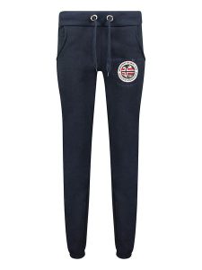 Geographical Norway Spodnie dresowe "Mirly" w kolorze granatowym rozmiar: XXL. Niebieskie spodnie dresowe Geographical Norway, xxl, bez wzorów, z dresówki. Za 70,24 zł.