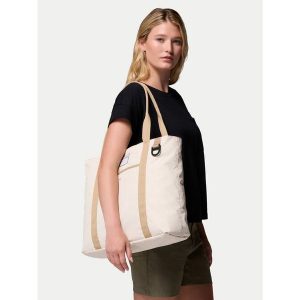 Torebka Columbia. Białe shopper bag Columbia, bez wzorów, bez dodatków. Za 199,99 zł.