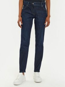 Olsen Jeansy 14002220 Granatowy Slim Fit. Niebieskie jeansy Olsen, bez wzorów, z bawełny. Za 319,99 zł.