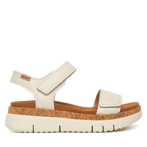 Sandały Pikolinos. Białe sandały Pikolinos, bez wzorów, bez obcasa, na płaskiej podeszwie, bez zapięcia. Za 559,99 zł.