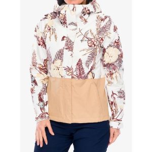 Kurtka przeciwdeszczowa damska Columbia Hikebound Printed Jacket. Niebieskie kurtki Columbia, bez wzorów, bez kaptura. Za 413,99 zł.