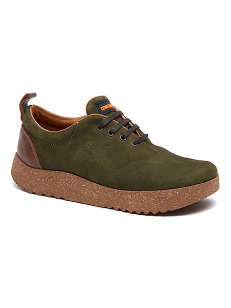Comfortfusse Skórzane sneakersy w kolorze khaki rozmiar: 41. Brązowe trampki Comfortfüße, bez wzorów, z nubiku, bez zapięcia. Za 278,45 zł.
