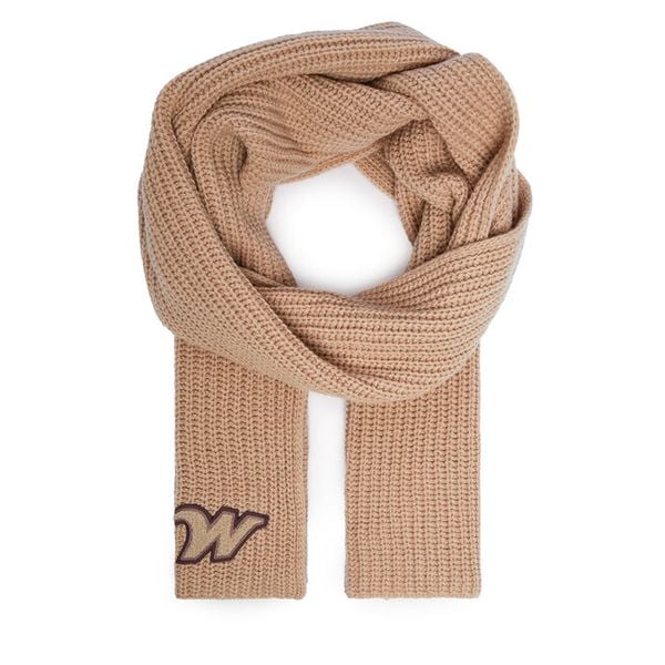 Szalik Weekend Max Mara. Brązowe szaliki Weekend Max Mara, bez wzorów. Za 429,99 zł.