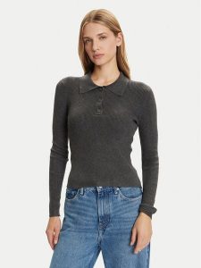 Vero Moda Sweter Siljerib 10336674 Szary Slim Fit. Szare swetry klasyczne Vero Moda, m, z wiskozy, bez kołnierzyka. Za 139,99 zł.