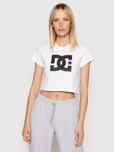 DC Shoes T-Shirt Star ADJZT03035 Biały Regular Fit. Białe t-shirty DC Shoes, l, bez wzorów, z bawełny, bez kołnierzyka, bez ramiączek. Za 69,99 zł.