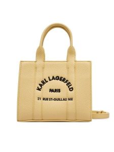 KARL LAGERFELD Torebka B1W30042 Żółty. Żółte torebki klasyczne KARL LAGERFELD, bez wzorów, ze skóry, bez dodatków. Za 649,99 zł.