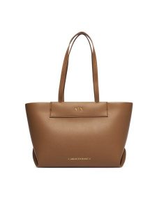 Armani Exchange Torebka XW001538 AF26447 U6186 Brązowy jasny. Brązowe shopper bag Armani Exchange, bez wzorów, ze skóry, bez dodatków. Za 654,99 zł.