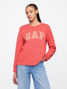 GAP Bluza w kolorze koralowym rozmiar: M. Różowe bluzy GAP, m, bez wzorów, bez kaptura. Za 83,42 zł.