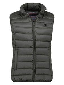 Geographical Norway Kamizelka pikowana "Vatikotal" w kolorze antracytowym rozmiar: XL. Czarne kamizelki Geographical Norway, xl, bez wzorów, bez kołnierzyka, bez ramiączek, bez kaptura. Za 96,37 zł.