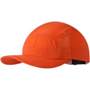 Czapka z daszkiem BUFF 5 PANEL GO CAP SOLID. Czerwone czapki Buff, bez wzorów, sportowe. Za 130,99 zł.