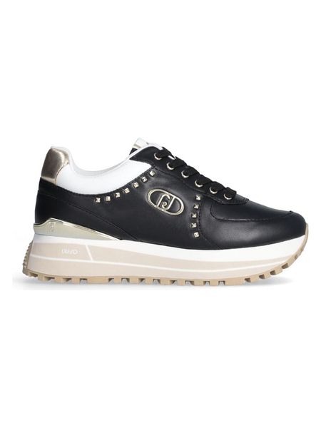 Liu Jo Skórzane sneakersy w kolorze czarno-białym rozmiar: 37. Białe trampki Liu Jo, bez wzorów, bez zapięcia. Za 333,81 zł.