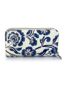 Mila Blu Skórzany portfel "Rovere" w kolorze kremowo-niebieskim - 20 x 11 x 2 cm rozmiar: onesize. Brązowe portfele Mila Blu, bez wzorów, z materiału. Za 130,99 zł.