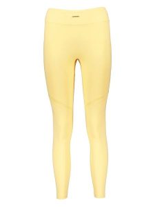 Gymshark Legginsy sportowe "Whitney V3" w kolorze żółtym rozmiar: M. Żółte legginsy Gymshark, bez wzorów, z materiału. Za 70,24 zł.
