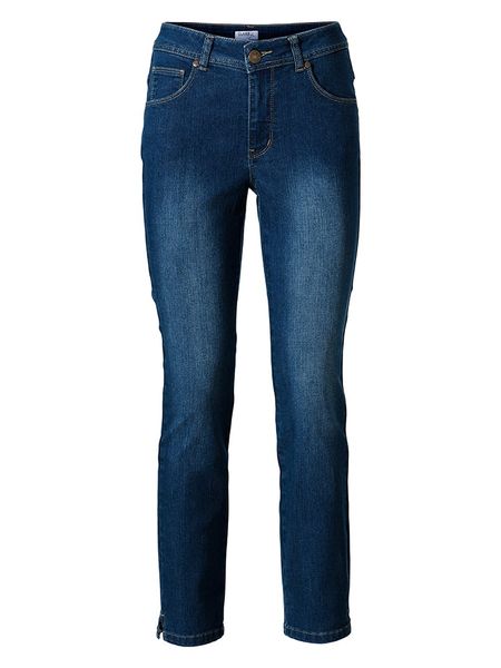 Heine Dżinsy - Slim fit - w kolorze niebieskim rozmiar: 48. Niebieskie jeansy Heine, bez wzorów. Za 131,74 zł.