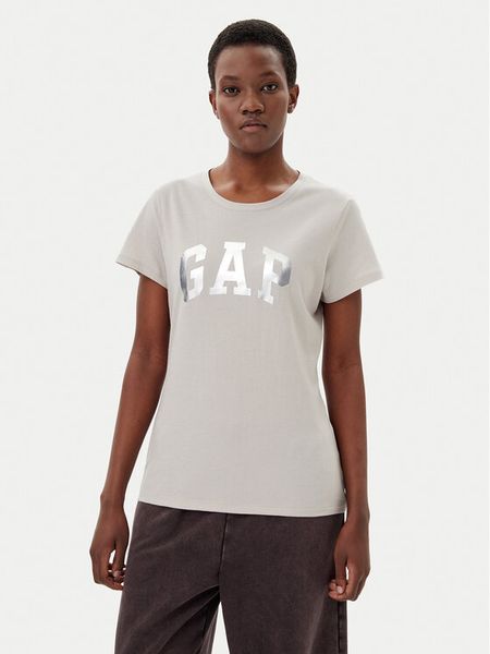 Gap T-Shirt 729555-09 Beżowy Regular Fit. Brązowe t-shirty GAP, s, bez wzorów, z bawełny, bez kołnierzyka, bez ramiączek. Za 69,99 zł.