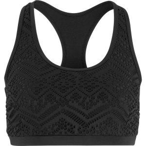 Biustonosz bikini bustier z koronki. Czarne bikini bonprix, bez wzorów, z koronki. Za 124,99 zł.