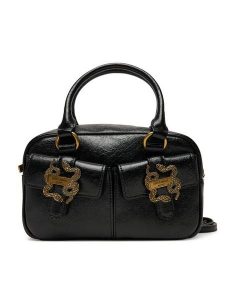 Just Cavalli Torebka 79RA4BX2 ZS969 Czarny. Czarne kuferki Just Cavalli, bez wzorów, ze skóry, bez dodatków. Za 659,99 zł.
