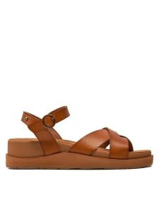 Roxy Sandały ARJL200848 Brązowy. Brązowe sandały Roxy, bez wzorów, ze skóry, bez obcasa, na płaskiej podeszwie, bez zapięcia. Za 149,99 zł.