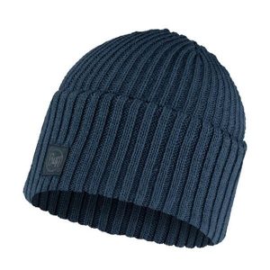 Czapka zimowa Knitted Rutger. Niebieskie czapki Buff, bez wzorów, sportowe. W wyprzedaży za 99,30 zł.