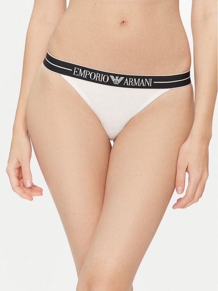 Emporio Armani Underwear Komplet stringów EW000405 AF10881 M0069 Biały. Białe komplety bielizny Emporio Armani Underwear, bez wzorów, z bawełny. Za 119,99 zł.