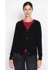 ASSUILI Kardigan w kolorze czarnym rozmiar: 38. Czarne kardigany Assuili. Za 113,99 zł.