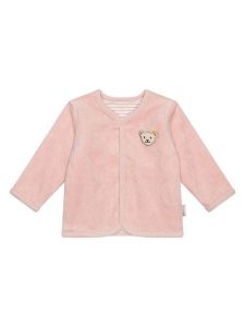 Steiff Kardigan w kolorze jasnoróżowo-kremowym rozmiar: 50. Brązowe kardigany Steiff, z bawełny. Za 161,34 zł.