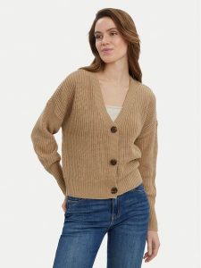 Vero Moda Kardigan Lea 10249632 Beżowy Regular Fit. Brązowe kardigany Vero Moda, z syntetyku. Za 119,99 zł.