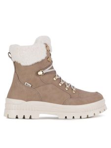 Rieker Revolution Lifestyle Trzewiki W2174-20 Beżowy. Brązowe botki Rieker Revolution Lifestyle, bez wzorów, ze skóry, bez obcasa, na płaskiej podeszwie, bez zapięcia. Za 455,00 zł.