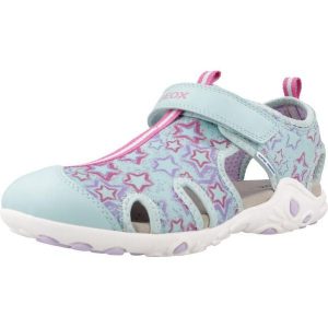 Sandały GEOX J S.WHINBERRY G. C Zielony. Zielone sandały Geox, bez wzorów, z syntetyku, bez obcasa, bez zapięcia. Za 203,99 zł.