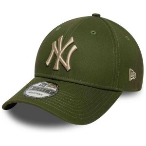Czapka New Era 940 League Ess NYY Oliwkowa. Zielone czapki New Era, bez wzorów. Za 126,86 zł.