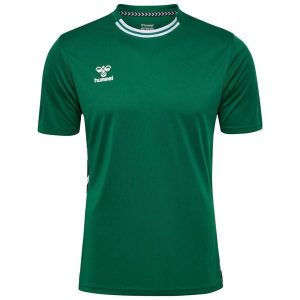 Koszulka Hummel Playful. Zielone bluzki Hummel, bez wzorów, sportowe, bez kołnierzyka, bez ramiączek. Za 137,00 zł.