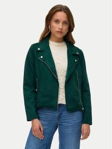 Vero Moda Kurtka z imitacji skóry Jose 10300938 Zielony Regular Fit. Zielone kurtki Vero Moda, m, bez wzorów, ze skóry, bez kaptura. Za 149,99 zł.