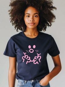 WOOOP Koszulka w kolorze granatowym rozmiar: S. Niebieskie bluzki Wooop, s, bez wzorów, bez kołnierzyka, bez ramiączek. Za 56,99 zł.