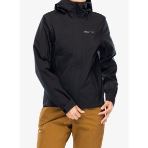 Kurtka przeciwdeszczowa damska Marmot PreCip Eco Pro Jacket. Czarne kurtki Marmot, xl, bez wzorów, bez kaptura. Za 576,99 zł.