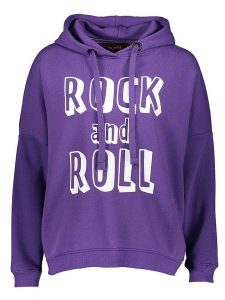 Miss goodlife Bluza "Rock and Roll" w kolorze fioletowym rozmiar: M. Różowe bluzy miss goodlife, m, bez wzorów, z bawełny, z kapturem. Za 131,74 zł.